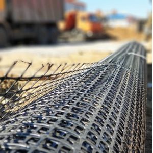 Buy cheap UV Resistance Plastic PP Biaxial Geotextile Geogrid Mesh for Road Construction from wholesalers