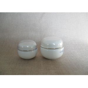 Buy cheap 50ml Frosted Clear Cream Cosmetic Pots And Jars With Silver Screw Lid from wholesalers