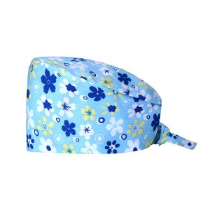 Buy cheap Cotton Disposable Scrub Caps , Disposable Surgical Caps With Buttons from wholesalers