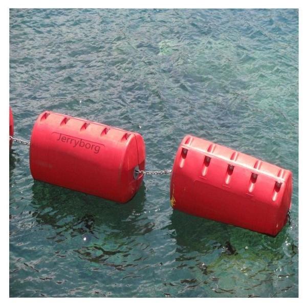 Buy cheap LLDPE plastic pipe buoy marker pontoon floats floating barrier from wholesalers