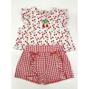 Buy cheap Ruffle Sleeves Baby Girl Tees All Over Print Brushed Soft Jersey And Pants All Over Print from wholesalers