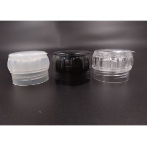 (KPL-011) Round Grinder Cap Accessories Refillable Clear Or Black 22.3 G