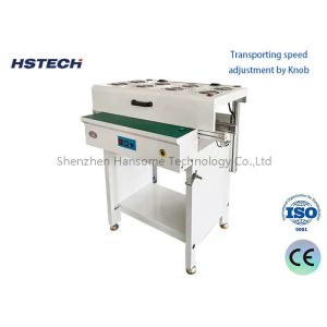Buy cheap Stainless Steel Manual Hand Crank PCB Transporting Conveyor with ESD Belt and LED Button from wholesalers