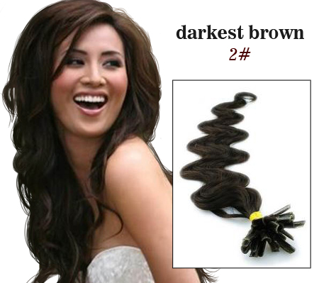 Quality OEM Custom U - tip Remy Human Pre Bonded Hair Extension for sale
