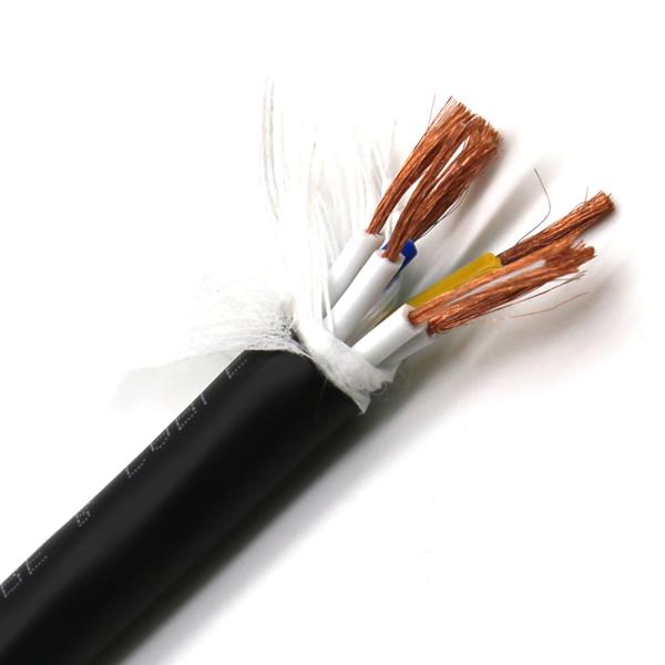 Black TRVVSP Robot Hand Control System Towline Cable , Bending Resistant