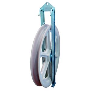 Buy cheap 508X75mm Single Nylon Wheel Conductor Pulley For Transmission Line from wholesalers