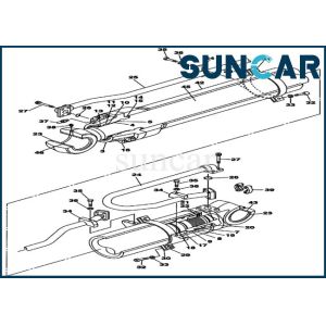 Buy cheap High Sealing Performance LZ008300 Arm Cylinder Seal Kit Fits CX470B Case Heavy Equipment from wholesalers