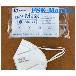 FFP2 Anti Viral Face Mask Surgical Disposable With EarLoop CE / FDA Certificatio