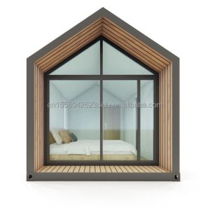 Modern Triangular Resort Hotel Prefab Container House with One Bed Bathroom