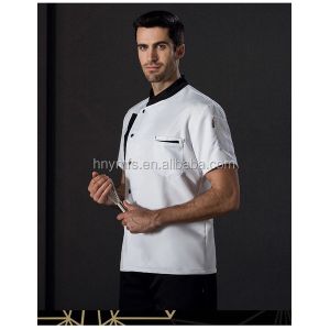 Buy cheap New styles Hot Sale Short Sleeves Black white Chef Coat for Hotel Chef Jacket Uniform from wholesalers