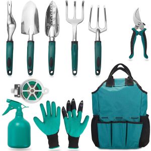 Durable Heavy Duty Tool Set Canvas Bag Combination Kit Aluminum Shovel Garden
