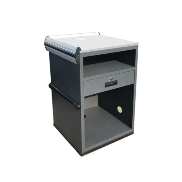 ISO9001 Certified Supermarket Checkout Counter with Food Grade 304 Stainless Steel and Epoxy Resin Powder Coating