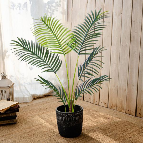 Quality 6FT Artificial Areca Palm Tree-Lifelike Palm Plant,Faux Tropical Areca Floor Plant Tall Faux Silk Large Artificial Plants for Indoor Home Living Room Corner Decor for sale