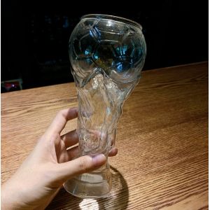 Buy cheap Drinking Glass Clear Beer Glass Cup 16oz Qatar World Cup Trophy Shaped from wholesalers