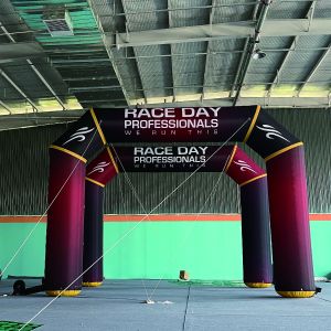 Buy cheap festival led popcorn rainbow 5x5 halloween scream acclaimed event archway rental inflatable arch from wholesalers