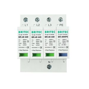 Buy cheap BR-40 3+1 440 Type 2 Surge Protector din rail surge protection lightning arrester 40kA spd from wholesalers