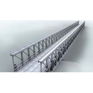 Buy cheap Delta Assembly Modular Steel Bridge Double Lane With Concrete Deck from wholesalers