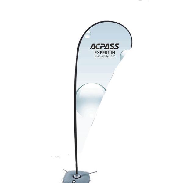 Quality Washable Outdoor Teardrop Advertising Flags Double Sided Printing for sale