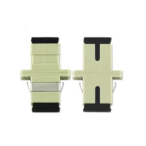 Buy cheap SC Type LC / PC MM Duplex Beige Optical Fiber Adapter For Data Transmission from wholesalers