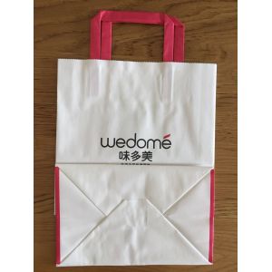 Buy cheap flat handle paper bags from wholesalers