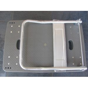 Buy cheap logistic centra foldable plastic trolley with blue / grey , capacity 150kg from wholesalers