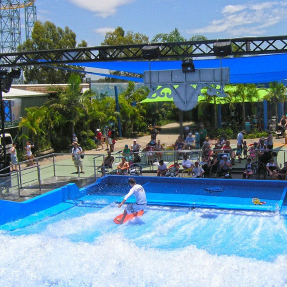 Buy cheap Most Popular Fiberglass Surfing Simulator Single Flow Ride With Waterproof Software Material from wholesalers