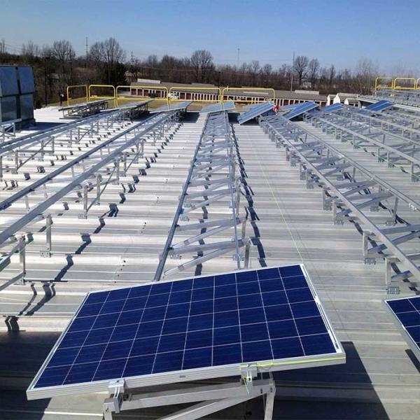 Buy cheap HDG 6063 T5 Flat Roof Solar PV Mounting Systems from wholesalers