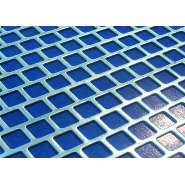 Round Hole Perforated Metal Mesh , PVC Coated Perforated Aluminum Sheet Metal