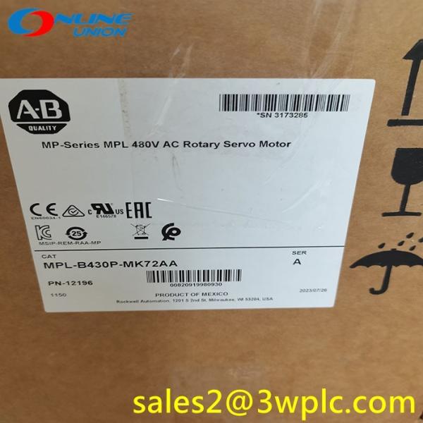 Buy cheap MPL-B430P-MK72AA 480V Allen Bradley MP Series MPL AC Rotary Servo Motor from wholesalers