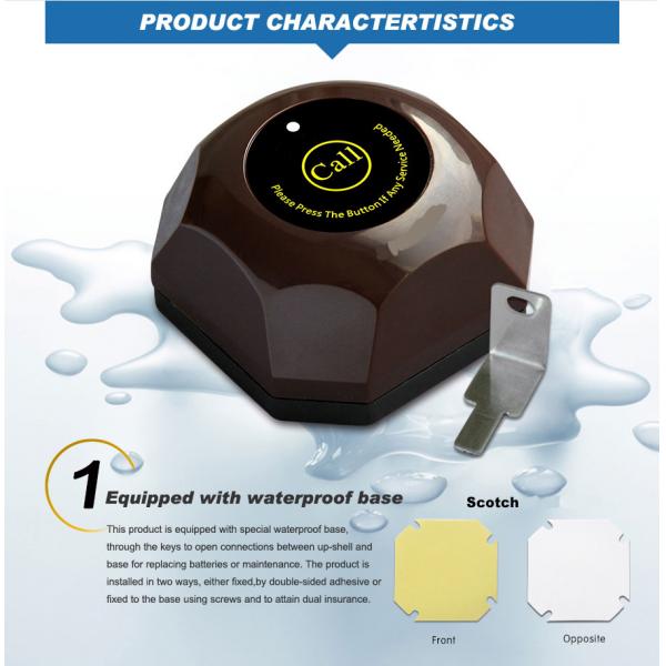 Restaurant equipment remote table number calling system