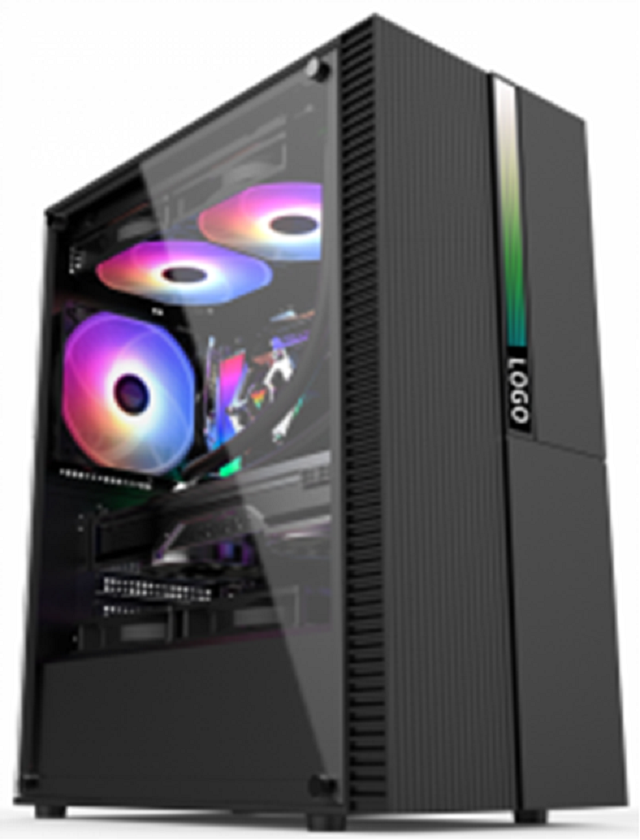 ATX RGB LED Gaming Computer Case with Tempered Glass Panel