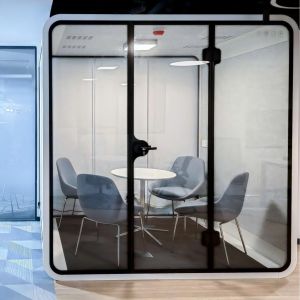 Buy cheap Modular Indoor Office Pod 4 Seat Prefab Home Office Pod Customized from wholesalers
