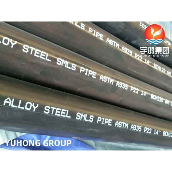 Buy cheap ALLOY STEEL SEAMLESS PIPES A335 P9 P91 P11 P22 10'' SCH20,6M LENGTH High Temperature Application for Boiler from wholesalers