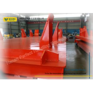 Special Shaped Rail Transfer Cart Wagon With Polyurethane Solid Wheels