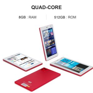 Buy cheap C idea 7 Inch Tablet PC 8GB RAM 512GB ROM Quad Core Processor Dual Camera WiFi/BT for Teens with Case CM513 (red） from wholesalers