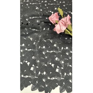 Buy cheap Leafy Chantilly Lace Fabric With Irregular Edges  Sheer Romantic Lace For Wedding Veils And Dresses from wholesalers