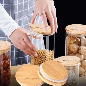 Buy cheap Silicon Ring Bamboo Jar Lid Storage Jar Candle Jar Bamboo Airtight Lids from wholesalers