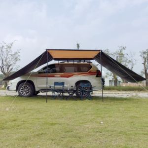 4WD Rainproof Camouflage Pull Out Side Awning With LED Light