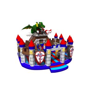 Buy cheap 7m Height 1000d Inflatable Theme Park 3 Years Warranty from wholesalers