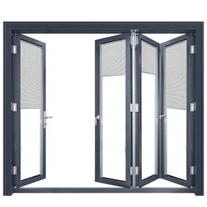 Buy cheap 35dB Sound Insulation Coefficient Aluminium Alloy Bi-Fold Doors with Finished Surface from wholesalers