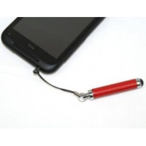 Alloy / Rubber Touch Screen Stylus Pen With Smaller Size And Shot Rope Lanyard