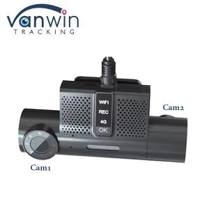 2CH Free Platform Dash Cam DVR Movil 4G GPS MDVR with 180 Degree Vertical Angle