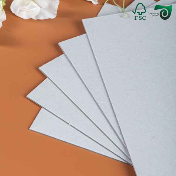 Buy cheap FSC Recycle Pulp 0.45 4.0mm High Stiffness Grey Board For Photo Frame Book Binding Board from wholesalers