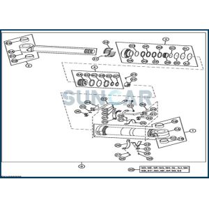 Buy cheap 4669894 Positioning Cylinder Seal Repair Kit Fits DEERE 190DW from wholesalers