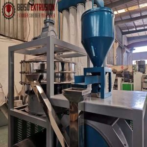 Buy cheap High Speed Rotor Chamber Disc PVC Pulverizing Machine 10mm Feeding Size from wholesalers