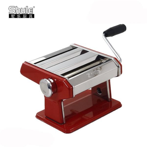 Quality Shule Multifunctional Manual Pasta Maker Red 150mm Homemade Pasta Maker for sale