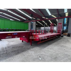 Buy cheap 60 Ton Semi Lowbed Trailer with Hydraulic Adjusting Platform product