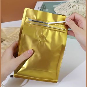 Buy cheap Eco-Friendly Kraft Paper Coffee Bags With Resealable Zipper And Valve Customizable Printing And Multiple Sizes. from wholesalers