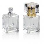 Buy cheap Rectangle Unique Perfume Glass Bottle 30ml Frosted Transparent Luxury from wholesalers