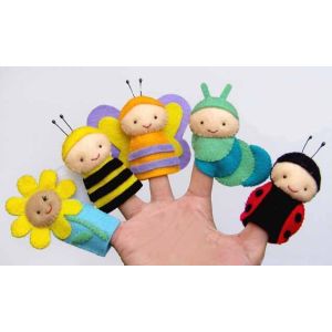 Buy cheap Cute Honeybee Plush Finger Puppets / Kids Finger Puppets Felt OEM from wholesalers